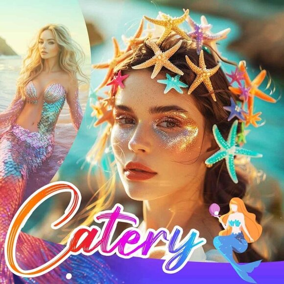 Beach Wedding Hair Accessories Pearl Shell Starfish Mermaid Headpiece for Women main image 5